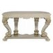 Danae Champagne and Gold D Shape Sofa Table