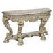 Danae Champagne and Gold D Shape Sofa Table