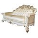 Vendome Champagne 96" Sofa with Pillows and Nailhead Trim