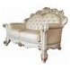 Vendome Champagne 70" Living Room Set with Pillows and Nailhead Trim