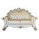 Vendome Champagne 70" Living Room Set with Pillows and Nailhead Trim