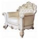 Vendome Champagne 70" Living Room Set with Pillows and Nailhead Trim