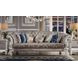 Versailles Ivory 99" Sofa with Nailhead Trim