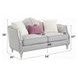 Kasa Beige 66" Loveseat with Pillows