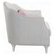 Kasa Beige Upholstered Lounge Chair with Pillow