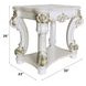 Vendome Antique Pearl Rectangular Side Table