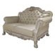 Dresden Antique Pearl Living Room Set with Nailhead Trim