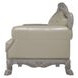 Dresden Cream Upholstered Accent Chair with Pillows and Nailhead Trim