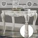Dresden Bone White Rectangular End Table