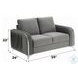 Wenona Gray Velvet 59" Loveseat