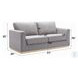 Valin Gray Linen 77" Sofa