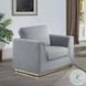 Valin Gray Linen Chair