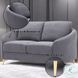 Yuina Gray Linen 60" Loveseat