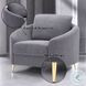 Yuina Gray Linen Chair