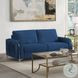 Wenona Blue Velvet 79" Sofa