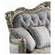 Miliani Gray 91" Sofa with Pillows and Nailhead Trim