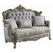 Miliani Gray Living Room Set with Pillows and Nailhead Trim