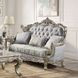 Miliani Gray 73" Loveseat with Pillows and Nailhead Trim