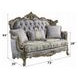 Miliani Gray 73" Loveseat with Pillows and Nailhead Trim