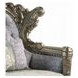 Miliani Gray Upholstered Lounge Chair with Pillow and Nailhead Trim