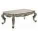 Miliani White and Antique Bronze Marble Top Occassional Table Set