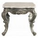 Miliani White and Antique Bronze Marble Top Occassional Table Set