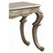 Miliani Beige and Antique Bronze Rectangular Marble Top Sofa Table