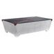 Brancaster Silver Rectangular Glass Top Coffee Table