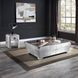Brancaster Silver Rectangular Glass Top Coffee Table