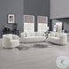 Odette Beige Chenille Chair with Pillow