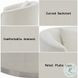 Odette Beige Chenille Chair with Pillow