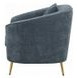 Nakendra Cobalt Blue 61" Loveseat with Pillows