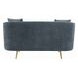 Nakendra Cobalt Blue 61" Loveseat with Pillows
