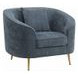 Nakendra Cobalt Blue Living Room Set with Pillows