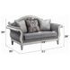 Florian Gray 71" Loveseat with Pillow