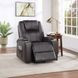 Evander Brown Leather Recliner with Power Lift and Massage