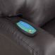 Evander Brown Leather Recliner with Power Lift and Massage