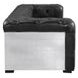 Brancaster Black Leather Living Room Set with Nailhead Trim
