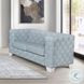 Saree Light Teal Chenille and White 63" Loveseat