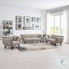 Nayeli Brown Linen 65" Loveseat
