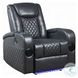 Alair Dark Gray Leather Aire Power Recliner with Bluetooth Speaker and Cooling Cup Holder