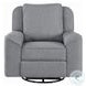 Destiny Gray Linen Glider Swivel Recliner