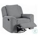Destiny Gray Linen Glider Swivel Recliner