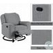 Destiny Gray Linen Glider Swivel Recliner