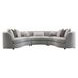 Ivria Gray 3 Piece Modular Sectional with Pillows