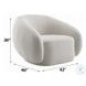 Isabel Beige Boucle Chair with Swivel