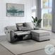 Destiny Gray Linen Reclining Sectional