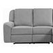 Destiny Gray Linen Reclining Sectional Sofa