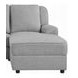 Destiny Gray Linen Reclining Sectional