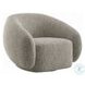 Isabel 2 Tone Brown Boucle Chair with Swivel